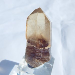 CITRINE OVER SMOKY QUARTZ  -  WISHING WELL POCKET