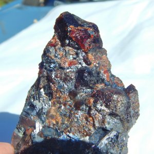 GARNET GALENA RHODONITE - BROKEN HILL