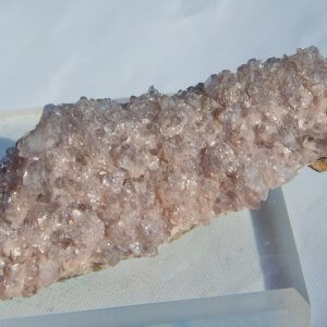 PALE AMETHYST OVER RHODOCHROSITE  -  BROKEN HILL